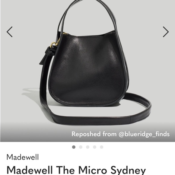 Madewell micro Sydney black leather crossbody convertible bag - Picture 2 of 11